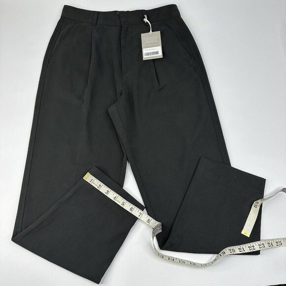 Everlane Women’s NWT Black The Tencel Way-High Taper Minimalist Pant 6/W30/L27‎ - Picture 12 of 13